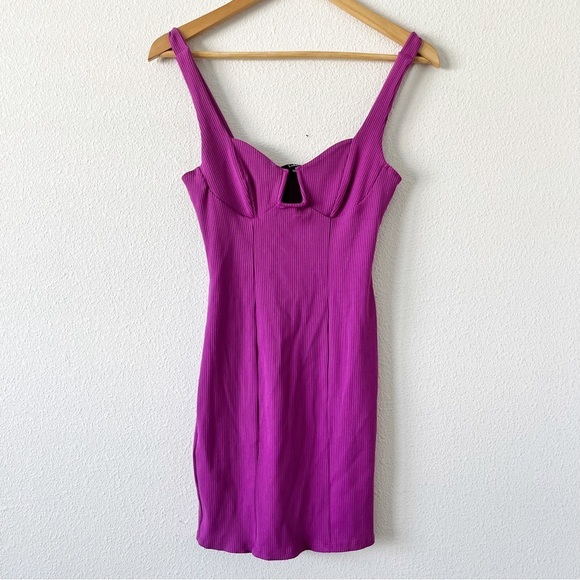 Lulu’s Hotter Than You Can Handle Magenta Purple Bodycon Mini Dress - Picture 2 of 10